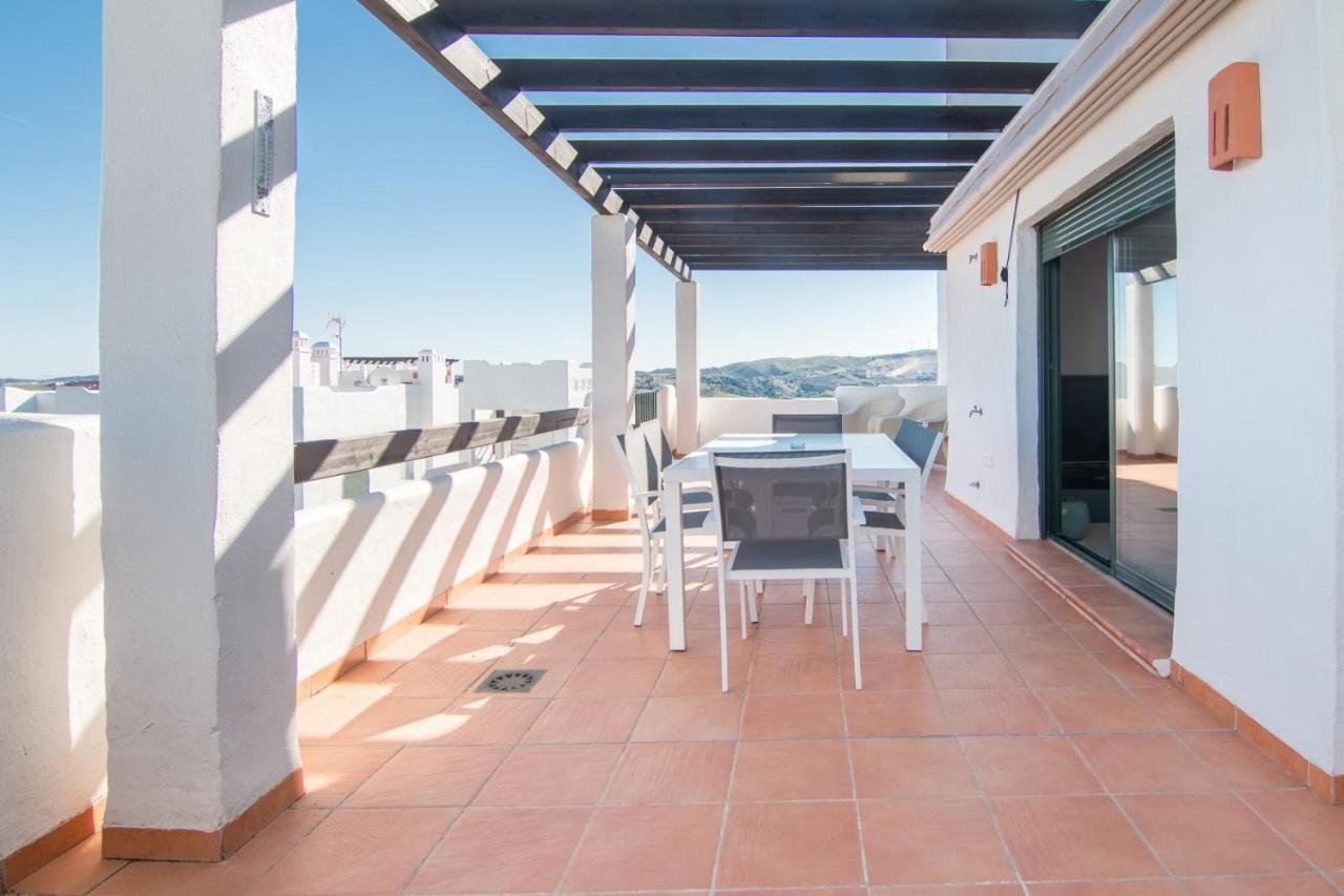 Ferienwohnung 2186-Luxury Sea View Penthouse In Casares Costa Exterior foto